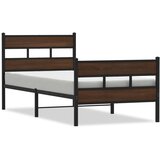 Maison Chic Posteljni okvir - Enojna postelja - Postelja za odrasle brez vzmetnice z vzglavjem/vznožjem 80x200 cm-J8276, (21762815) | Shoptok.si