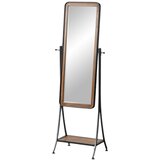 Ixia Stojeće ogledalo s policom s okvirom od masivnog drveta 62x174 cm – Cijene
