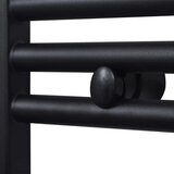 vidaXL kupaonski radijator za ručnike s prečkama zakrivljeni crni 500x764 mm | shoptok.hr