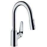 Hansgrohe Focus M42 180 Chrome baterija (slavina) za sudoperu sa izvlačećim tušem 2 mlaza 71801000 | ePonuda.com