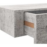  Zidna polica s ladicom siva boja betona 40 x 23,5 x 10 cm MDF | shoptok.hr
