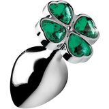 Booty Sparks Lucky Clover Gem Anal Plug Medium Green Cene