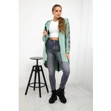 Kesi Dark mint zip-up sweatshirt | shoptok.hr