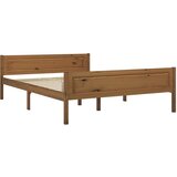 Furnova Posteljni okvir trdna borovina medeno rjav 120x200 cm, (21944223) | Shoptok.si