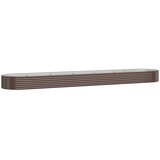  Visoka greda iz prašno premazanega jekla 507x100x36 cm rjava, (20707280) | Shoptok.si