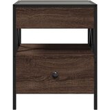 vidaXL Stolić s beskonačnim LED svjetlima boja hrasta 40 x 40 x 51 cm | shoptok.hr