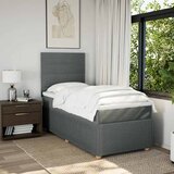  Krevet s oprugama i madracem tamnosivi 90 x 190 cm od tkanine | shoptok.hr
