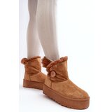 Boto Women's Platform Snow Boots with Faux Fur Camel Wikas | shoptok.hr