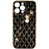 Onasi Glamur silikonski ovitek z zapestnico za iPhone 14 Pro - črn | Shoptok.si
