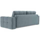 Makamii Modra raztegljiva sedežna garnitura iz tkanine bouclé 255 cm Milu – | Shoptok.si