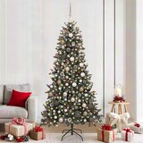 vidaXL Umestno božično drevo med 300 LED Zelena 114 x 114 x 210 cm | Shoptok.si