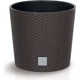 Round cvetlični lonec, rjava - ⌀ 30 cm