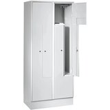 Wolf Garderobna omara Z, 4 deli, vrata svetlo siva | Shoptok.si