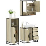 vidaXL 3-dijelni set kupaonskog namještaja boja hrasta sonome drveni | shoptok.hr