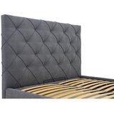 Scandic Sivi tapecirani bračni krevet s prostorom za odlaganje s podnicom 180x200 cm Bee – | shoptok.hr