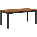 vidaXL Stolić za kavu Prirodna i crna 50 x 100 5 x 45 cm - 50 x 100 5 x 45 cm Prirodna i crna | shoptok.hr