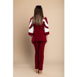 Fenzy Eleganten Komplet Majice In Hlač, Bordo | Shoptok.si
