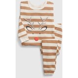 GAP Kids Striped Pyjamas with Reindeer - Boys Cene
