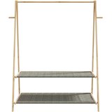  Stalak za odjeću s policama 132x45,5x150,5 cm od bambusa | shoptok.hr