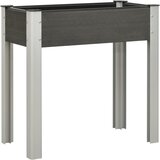 vidaXL Visoka greda 75x40x75 cm WPC siva Cene