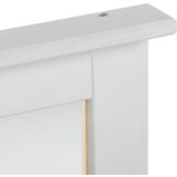vidaXL Ogledalo z ogledalom Bela 55,5 x 5 x 70 cm Trdna borovina | Shoptok.si