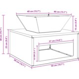 vidaXL Vatra 50 x 50 x 40 cm Corten čelik | shoptok.hr