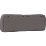 vidaXL Vzglavna stranica siva 160 cm umetno usnje | Shoptok.si