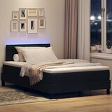  s opruga kutije s LED trakama Crna 120 x 200 cm tkanina | shoptok.hr