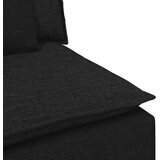  Modularna sofa s jastucima, tkanina, crna | shoptok.hr
