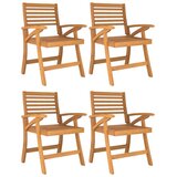  Vrtne stolice 4 kom 58 x 58 x 87 cm od masivnog bagremovog drva | Eponuda.com