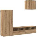 TV zidne jedinice 4 pcs Umjetnički hrast Konstruirano drvo | Eponuda.com