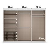 Modern Living Omara Z Drsnimi Vrati Kulmbach, Barva Hrasta | Shoptok.si