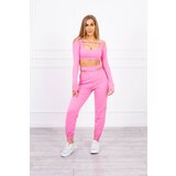 Kesi Set with blouse top - light pink Cijene