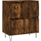 vidaXL Komoda dimljeni hrast 60x35x70 cm inženirski les | Shoptok.si