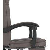  Uredski naslonjač od umjetne kože sivi | shoptok.hr
