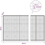  Gabion s žicom debljine 3 5 mm i mrežom 5x10 cm 850x30x150 cm - 30 cm 150 cm 850 cm | shoptok.hr