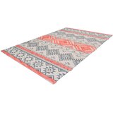 Kayoom RAVNO TKANA PREPROGA 200/290 cm taftano siva, barve korale | Shoptok.si