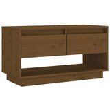 Maison Chic TV omarica - TV stojalo - Televizijska omarica medeno rjava 74x34x40 cm trdna borovina, (21701116) | Shoptok.si