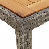  Stol za vrt Siva 150 x 90 x 75 cm poliratan | shoptok.hr