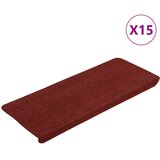  Samoljepljivi otirači za stepenice 15 kom 65x24,5x3,5 cm crveni | shoptok.hr