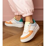 Gemre Orange sports sneakers on Luneta platform | Shoptok.si