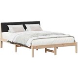  Kovinska posteljna konstrukcija Rjava in črna 150 x 200 cm, (5000084167) | Shoptok.si