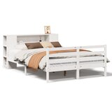  s regalom z knjige bez madraca bijeli 140x190cm borovina | shoptok.hr