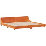 Posteljni okvir brez vzmetnice vošč. rjav 180x200 cm borovina | Shoptok.si