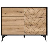  Komoda DIAMOND 77x104 cm crna/hrast evoke | Eponuda.com
