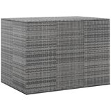 vidaXL Kutija za vrtne jastuke od PE ratana 145 x 100 x 103 cm siva Cijene