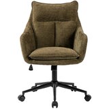 MID.YOU VRTLJIVI STOL kovina, tekstil zelena, črna | Shoptok.si