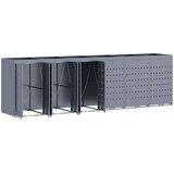  Skladištenje kanti za 6 kanti Svijetlo siva | shoptok.hr