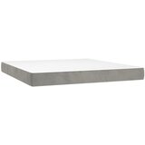 vidaXL Vzmetnica z žepkasto vzmetjo srednje trdote svetlo siva 152x203x20 cm žamet, (5000295181) u