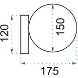 Toolight Zidna svjetiljka Zidna svjetiljka Staklena kugla zlatna APP1009-1W | shoptok.hr